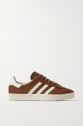 Gazelle Indoor Leather-trimmed Suede Sneakers - Brown