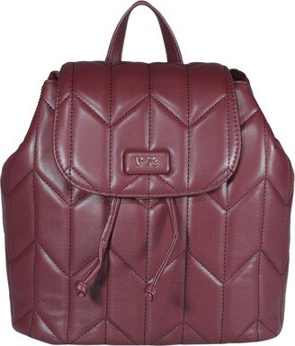 V73 Irina Logo Plaque Quilted Backpack