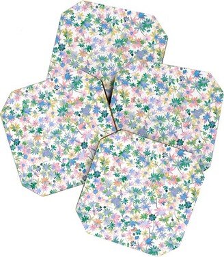 Ninola Design Daisies Spring Bloom Set of 4 Coasters