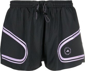 Running Truepace drawstring track shorts