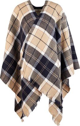 Staffin Tartan Beige Blue Cape