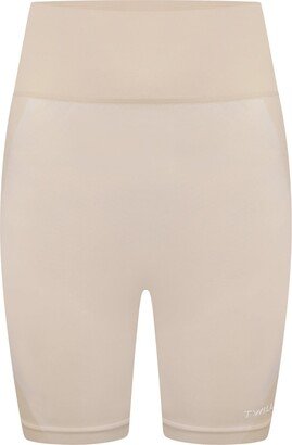 Twill Active Recycled Colour Block Body Fit Cycling Shorts - Neutrals