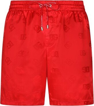 Mid-length swim trunks with