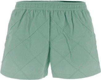 Woven Pattern Swim Shorts