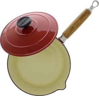 French 2.5-Quart Enameled Cast Iron Saucepan