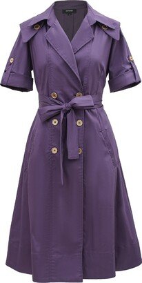 Smart and Joy Cotton Trench Coat Dress