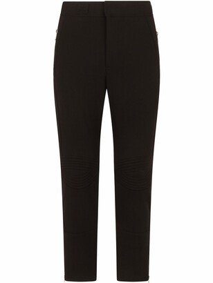 Slim-Cut Tailored Trousers-AL