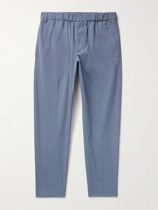 Slim-Fit Cotton-Blend Trousers