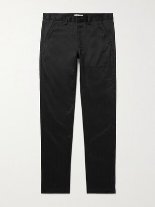 Slim-Fit Cotton-Blend Twill Chinos