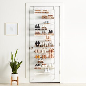 The 12-Tier Overdoor Shoe Rack White