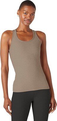 Spacedye Step Up Racerback Tank (Birch Heather) Women's Clothing