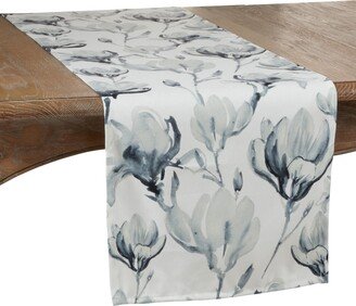 Saro Lifestyle Watercolor Floral Runner