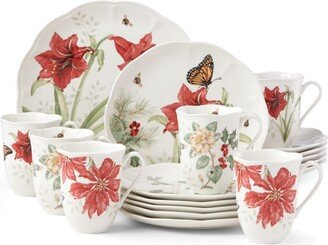 Butterfly Meadow Holiday 18-pc Dinnerware Set, Service for 6