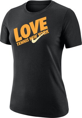 Women's Tennis T-Shirt in Black