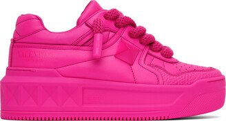 Pink One Stud Sneakers