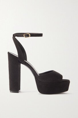 Ryder Suede Platform Sandals - Black