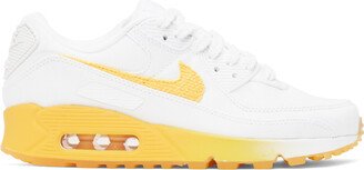 White & Yellow Air Max 90 SE Sneakers