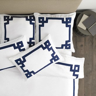 Suzanne Kasler Greek Key Duvet Cover Tan King