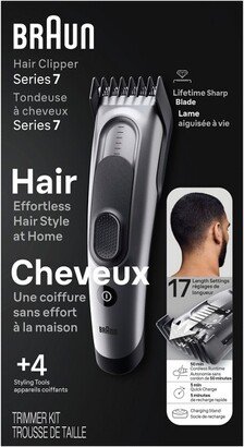 Series 7 HC7390 Men's Rechargeable 17-Setting Hair Clipper + 2 Attachment Combs