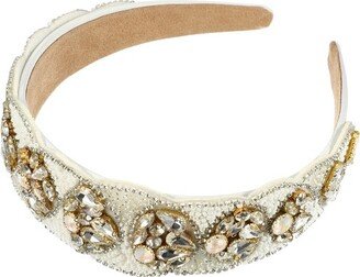 Unique Bargains Women's Bling Rhinestone Wide Edge Headband 5.12