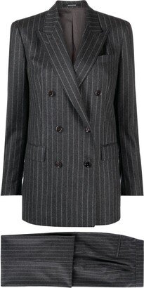 Pinstripe Double-Breasted Suit