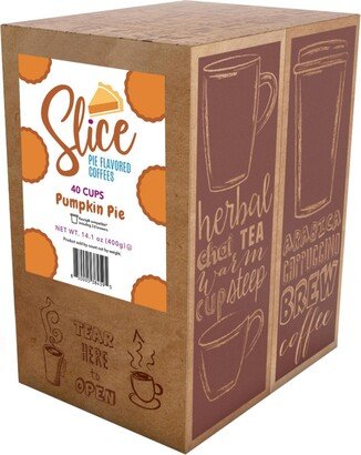 Slice Coffee Slice Flavored Coffee Pods Compatible for Keurig 2.0 Brewers, Pumpkin Pie, 40 Ct