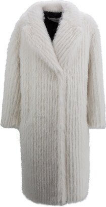 Genevieve Double-breasted Faux-fur Coat-AA