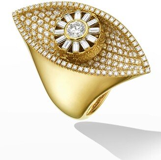 18K Reflections Statement Ring, Size 7