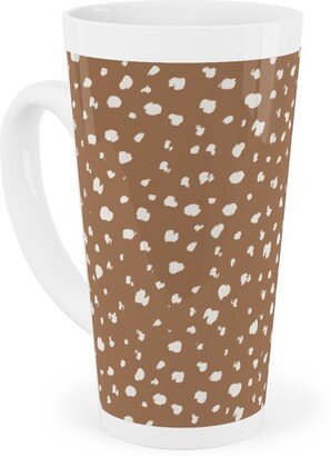 Mugs: Fawn Spots - Dark Tall Latte Mug, 17Oz, Brown