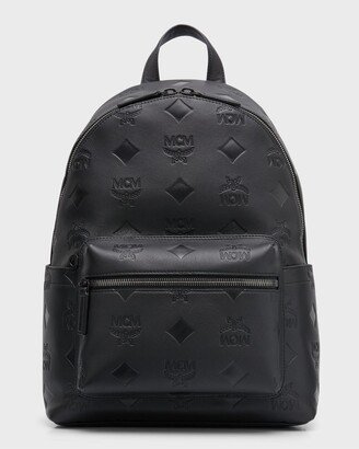 Stark Mini Embossed Leather Backpack