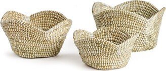 Napa Home & Garden Set Of 3 Rivergrass Lotus Baskets