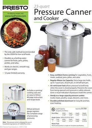 Presto 23Qt Pressure Canner/Cooker