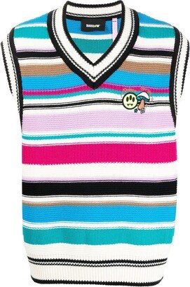 Striped Sleeveless Jumper-AB