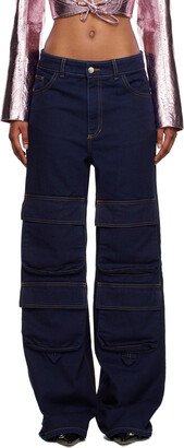 Indigo Cargo Jeans