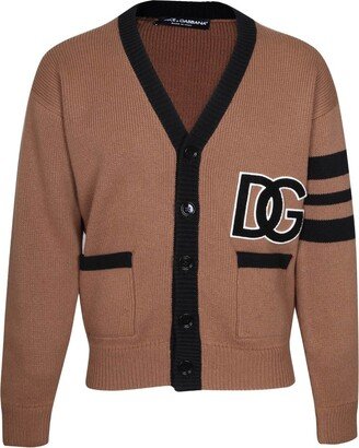 Logo Knitted Cardigan-AA