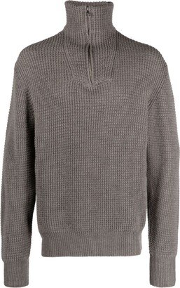 Tarek waffle-knit jumper