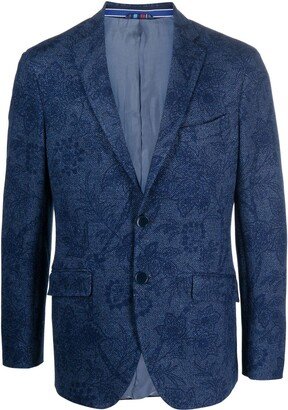 Paisley Single-Breasted Blazer