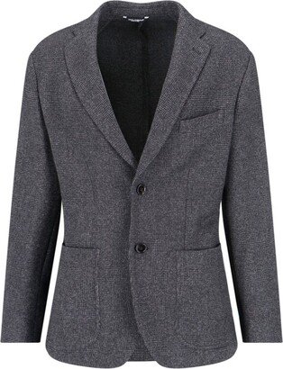 Prince Of Wales Single Breasted Blazer