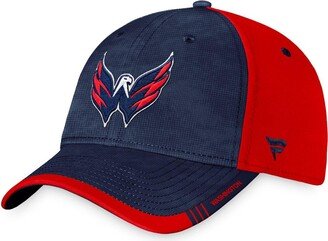 Men's Branded Navy, Red Washington Capitals Authentic Pro Rink Camo Flex Hat - Navy, Red