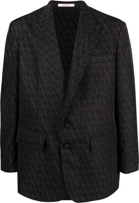 VLogo Signature single-breasted blazer