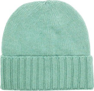 Ribbed-Knit Cashmere Beanie-AB