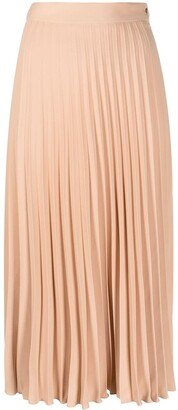 Pleated Midi Skirt-AF