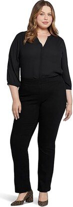 Plus Size Pull-On Bailey in Black Rinse (Black Rinse) Women's Jeans