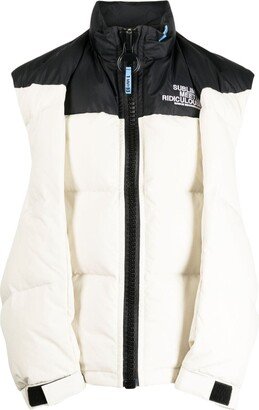 Logo-Embroidered Quilted Down Gilet