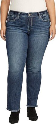 Plus Size Suki Mid-Rise Slim Bootcut Jeans W93616EKC385 (Indigo) Women's Jeans