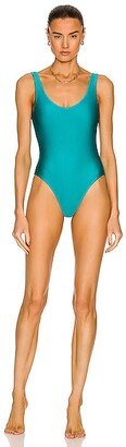 Contour One Piece Swimsuit in Teal