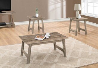 Monarch Specialties Monarch 7931P Dark Taupe Three Piece Table Set