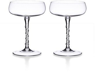 Set of Two Amalia Champagne Coupes