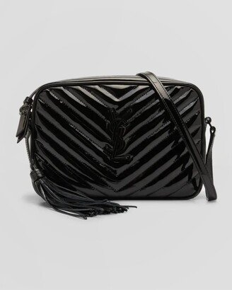 Lou Medium Quilted Patent Leather Camera Bag