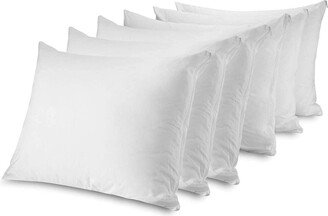 Circleshome Circles Home 100% Cotton Breathable Pillow Protector with Zipper âÂ WhiteÂ (6Â Pack)